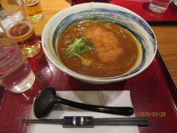 「とんかつカレーそば 950円」@杵屋 西友福生店の写真
