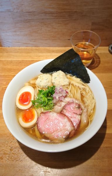 「煮干しつくねそば 味玉 大盛 中細」@麺処 いち林の写真