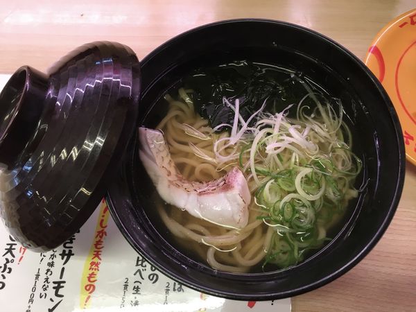 「鯛だし塩ラーメン(330+税)」@スシロー 筑西玉戸店の写真