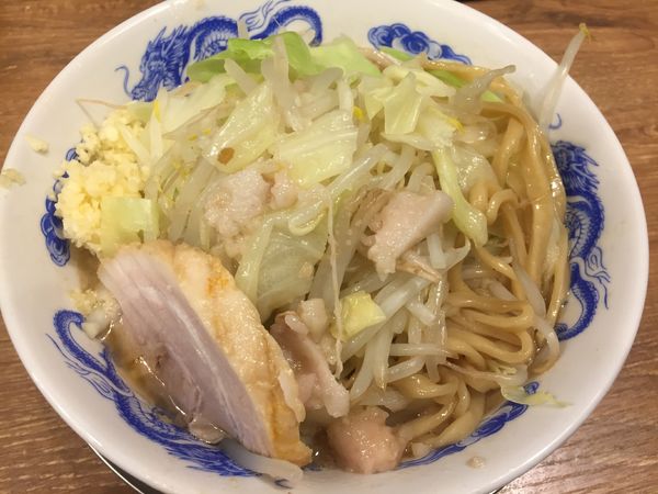 「ラーメン並盛(全マシ)¥680」@ジャンクガレッジ 大宮駅前店の写真