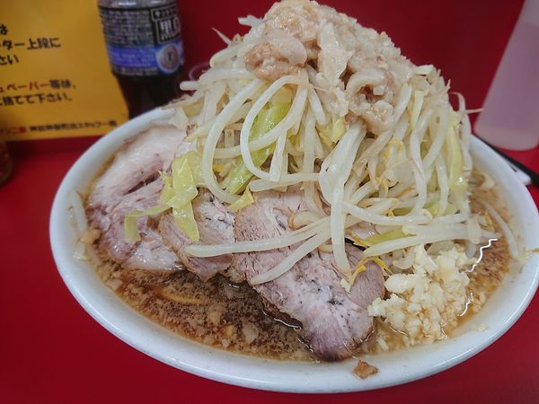 「大豚 かため」@ラーメン二郎 神田神保町店の写真