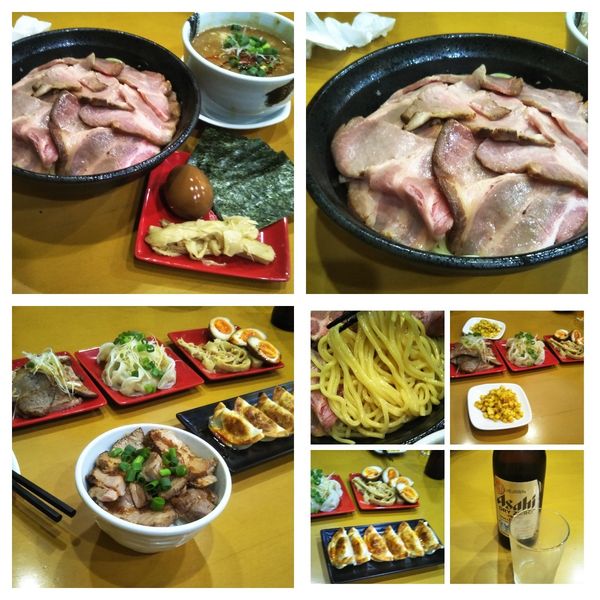 「【限定】肉味噌つけ麺大盛り＋チャーシュー丼など」@麺屋 扇 SENの写真