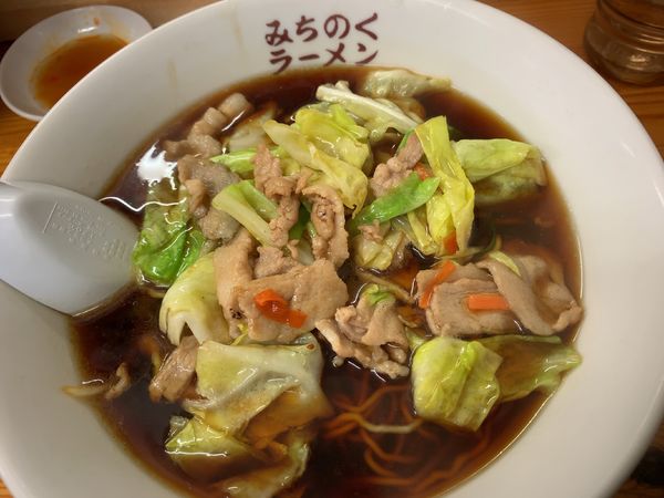 「肉そば730円」@みちのくラーメンの写真