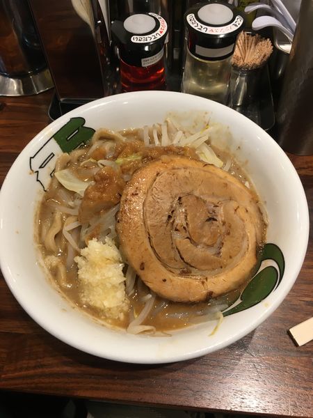 「雷そば　(濃厚、ミニ)」@雷 北松戸本店の写真
