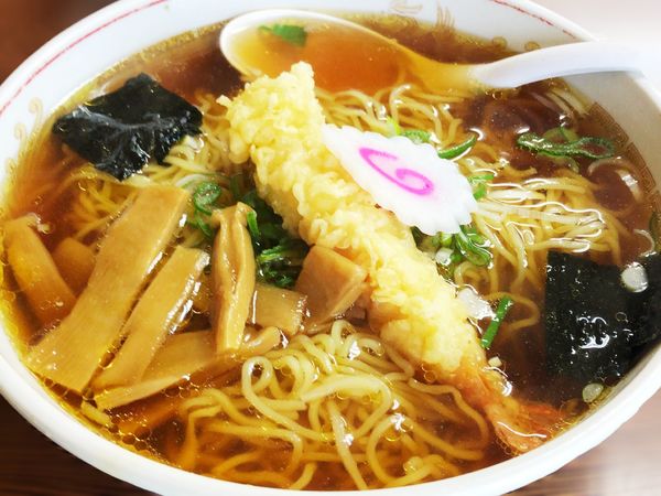 「大盛 天ぷら中華」@たかの食堂の写真