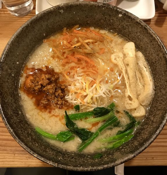 「白味噌担々麺」@ますたに 京都駅ビル拉麺小路店の写真
