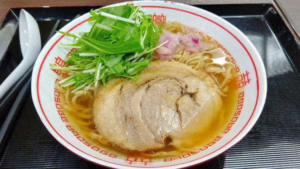 「すっごい飛魚だしラーメン味玉なし800円」@西宮名塩SA（上り）フードコートの写真