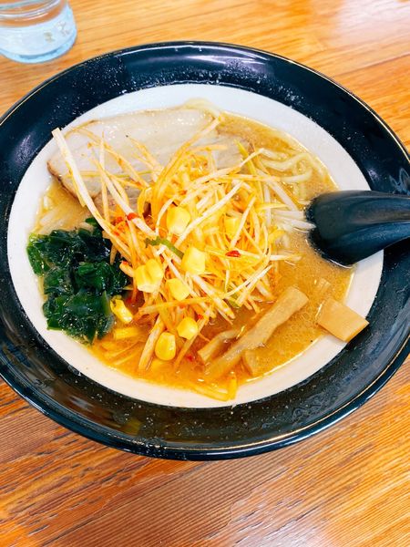 「辛ネギみそらーめん　ハーフ」@会津喜多方らーめん 新田店の写真