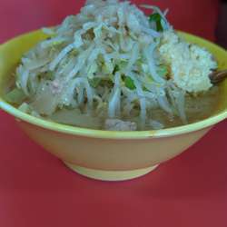小ラーメン(麺少なめ)：豚2枚(麺 約250g)