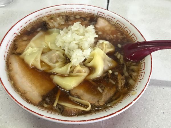 「チャーシューワンタンメン850円やくみ多め」@ラーメン 天一の写真