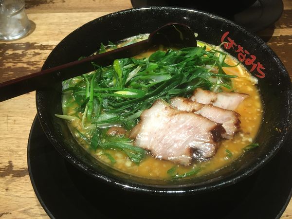 「九条ネギ赤みそ（ニンニクたっぷり）」@麺匠はなみち 長居公園店の写真