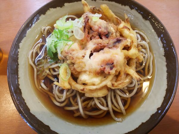 「ゲソ天そば　390円」@亀有そばの写真