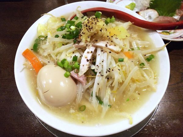「雉のタンメン」@立ち呑み居酒屋 金町製麺の写真