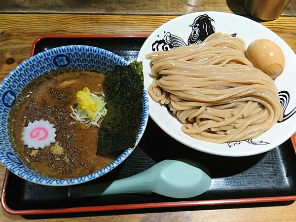 「濃厚半熟味玉つけ麺(220g)」@松戸中華そば 富田食堂の写真