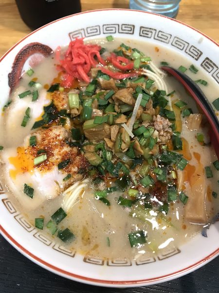「【限定】博多豚骨(風)ラーメン」@味噌麺処 花道庵の写真