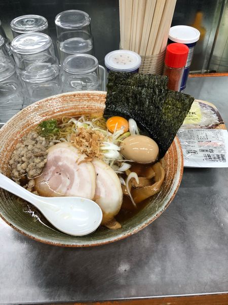 「鴨・真河豚出汁の醤油」@覆麺 智の写真
