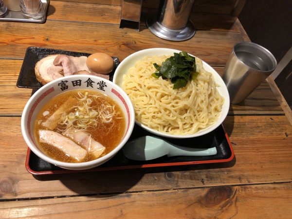 「特製つけざる(大)」@松戸中華そば 富田食堂の写真