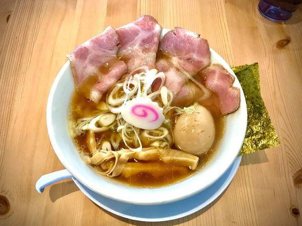 「鶏中華そば全のせ」@鶏そば わたるの写真