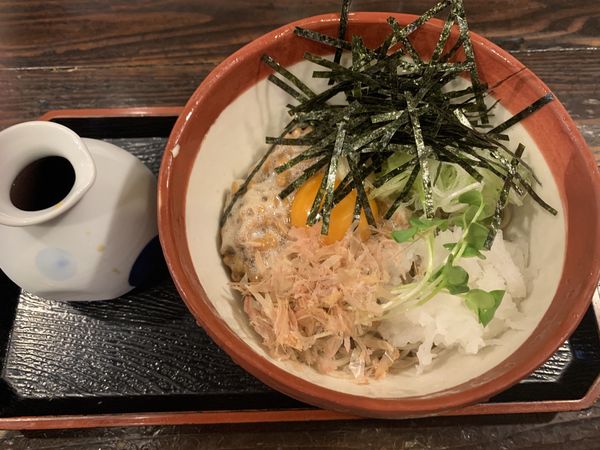 「名代納豆そば 980円」@美濃作の写真