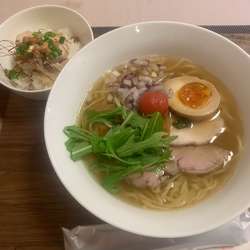 オリジナルヌードル(塩)+ライスボウル(ネギチキン)