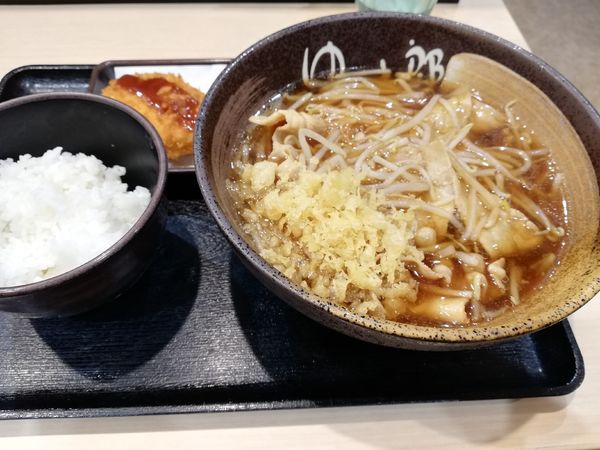 「肉あんかけ中華セット（期間限定）」@ゆで太郎 川越鴨田店の写真