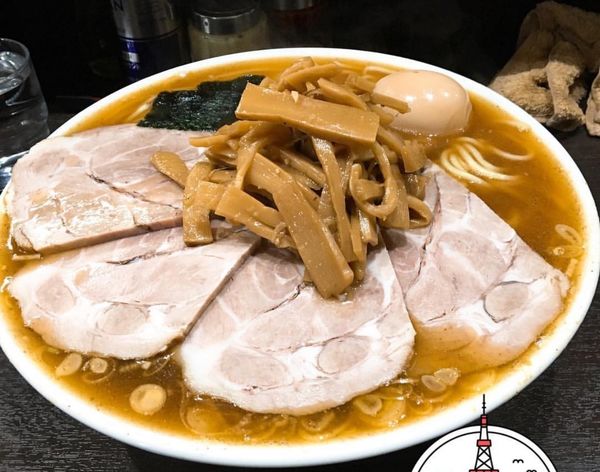 「ラーメン大盛 メンマチャーシュー 味玉」@中華そば べんてんの写真