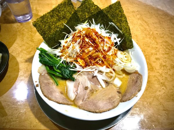 「辛ネギ濃厚鶏豚骨チャーシュー」@鶏番長の写真