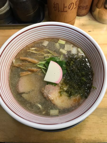 「煮干し中華そば 750円」@我的中華そば 机上の空論。の写真