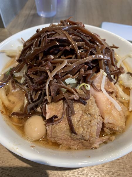 「えびラーメン 少なめ キクラゲ」@MEN YARD FIGHTの写真