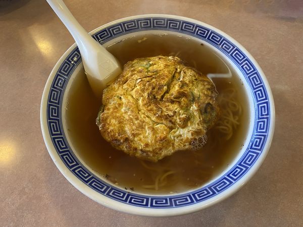 「天津麺700＋カレー炒飯700＋餃子400」@恵美飯店の写真