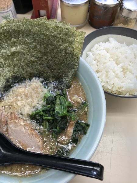 「鬼こってりラーメン、海苔」@横浜家系ラーメン田中の写真