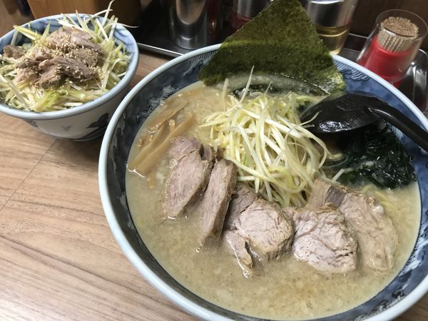 「ネギチャーシュー麺  大盛」@らーめん正直もんの写真
