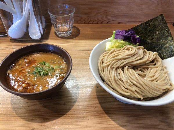 「海老味噌つけめん　大盛り」@らーめん いつ樹 本店の写真