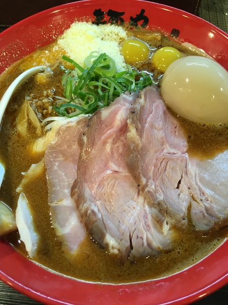 「【限定】特製濃厚あん肝味噌らーめん」@麺や でこの写真