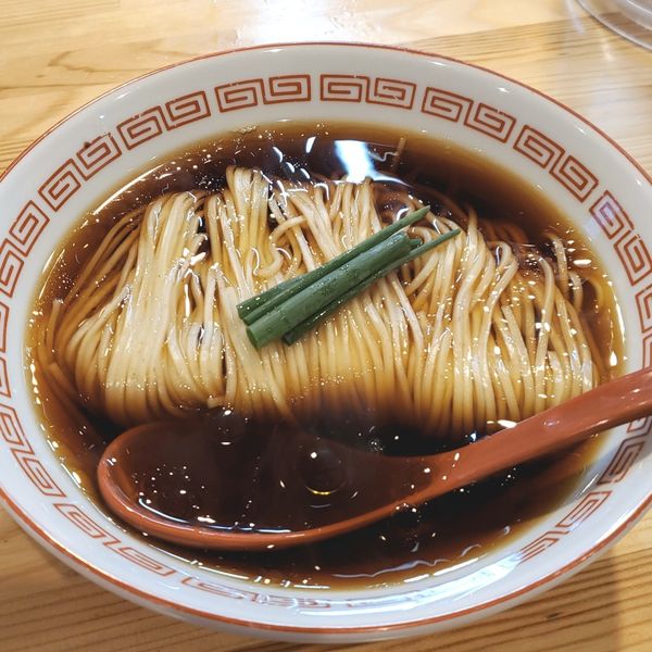 「（梅）かけそば（醤油）＋ハートランド」@自家製麺 くろ松の写真