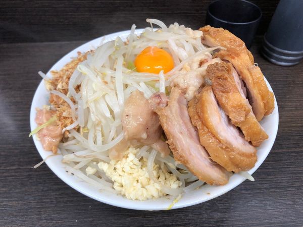 「小ブタ汁なし」@ラーメン二郎 川越店の写真