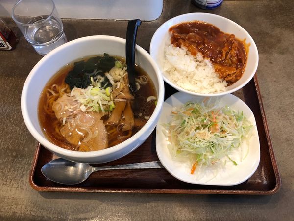 「湯島ラーメン お昼セット」@湯島らーめんの写真