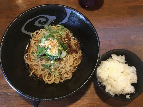 「汁なし坦々麺＋ライス」@麺処 鳴声の写真