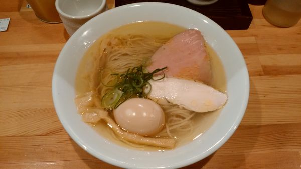 「味玉塩そば¥900+和え玉¥200-」@自家製麺 竜葵の写真