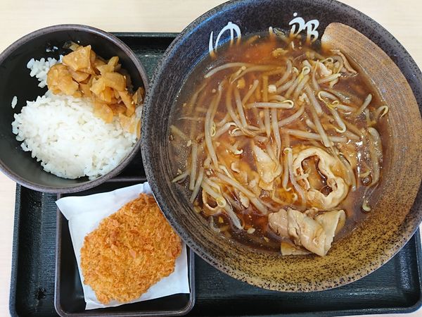 「肉あんかけ中華セット ￥590」@ゆで太郎 川越鴨田店の写真
