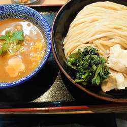 ［限定］柚子味噌つけ麺(900円)+関脇(200円)