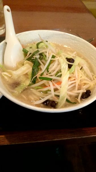 「野菜たんめん（半チャーハンとセットで６８０円）」@福隆酒家の写真