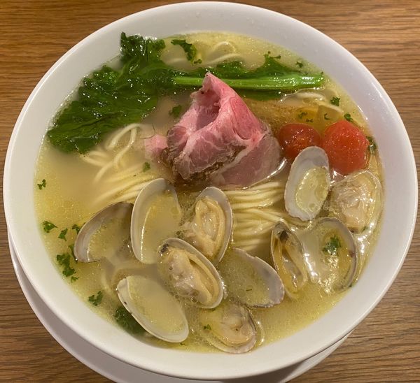 「ボンゴレ湯麺980円」@中華そば 二階堂の写真