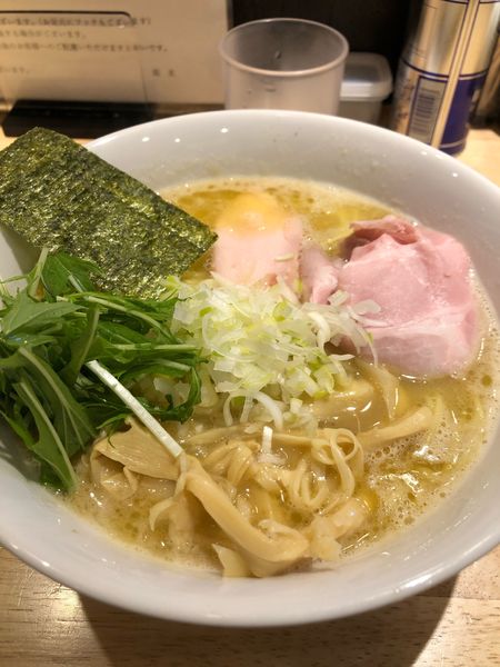 「鶏白湯中盛」@麺屋 れんしんの写真