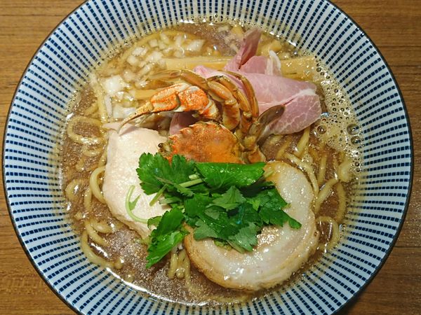 「【限定】丸ガニとドンコの味噌らーめん ￥980」@寿製麺よしかわ 川越店の写真