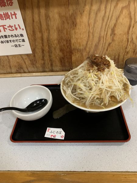 「ふじそば中盛り」@栄勝軒の写真