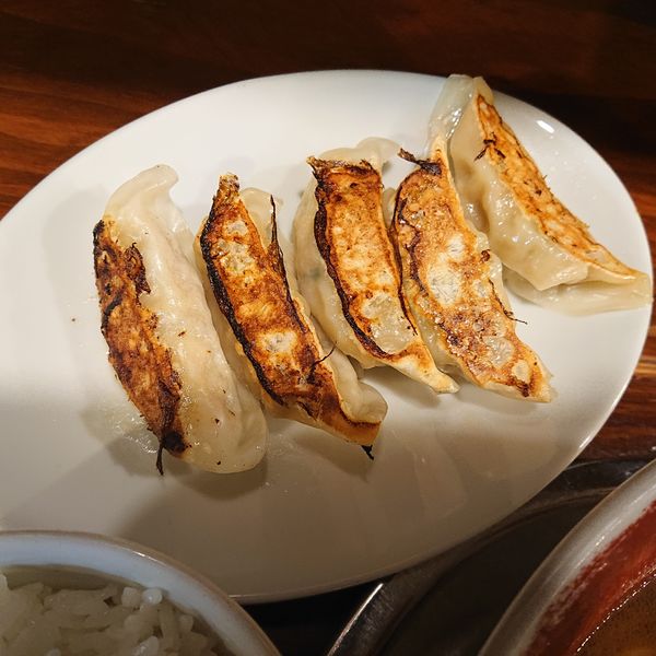 「ラーメン550円(カタ)、生玉子50円、餃子セット360円他」@徳島ラーメン 麺王 徳島駅前本店の写真