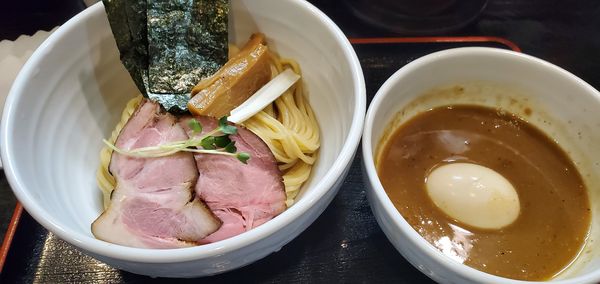 「得製つけ麺(中盛)」@濃厚宗田つけめん 麺屋縁道の写真