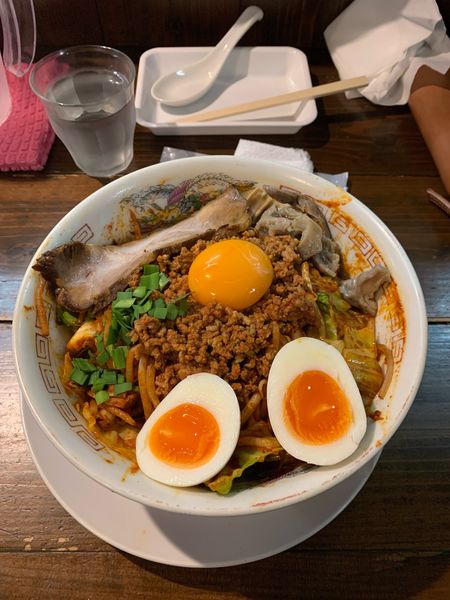 「台湾焼きラーメンTP煮玉子」@ラーメン 達磨食堂の写真