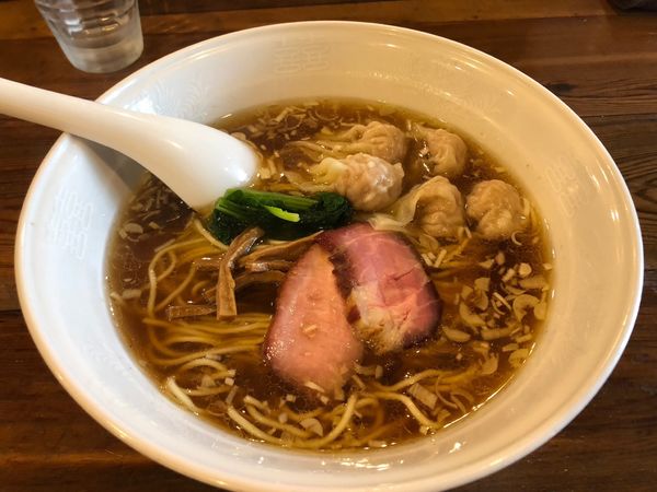 「ワンタンメン」@らーめん穀雨の写真